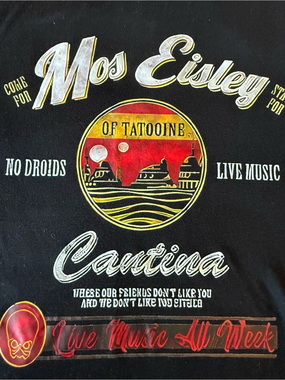 Star Wars Mos Elsly Cantina T-Shirt - Black